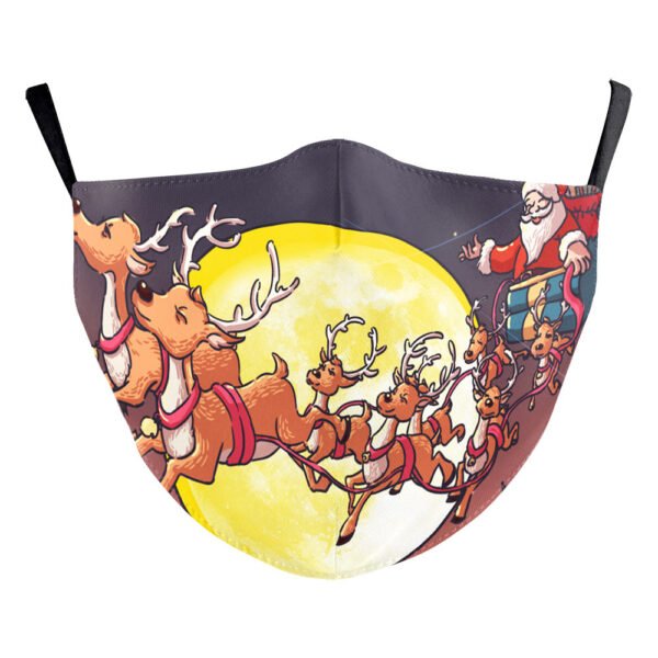 Christmas Light Shadow Digital Printing Double-layer Dust Mask - Image 7