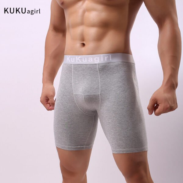 Pure Cotton Sweat-absorbent Quick-drying Wear-resistant Five-point Boys' Underwear Fitness Tight Boxers - Image 7