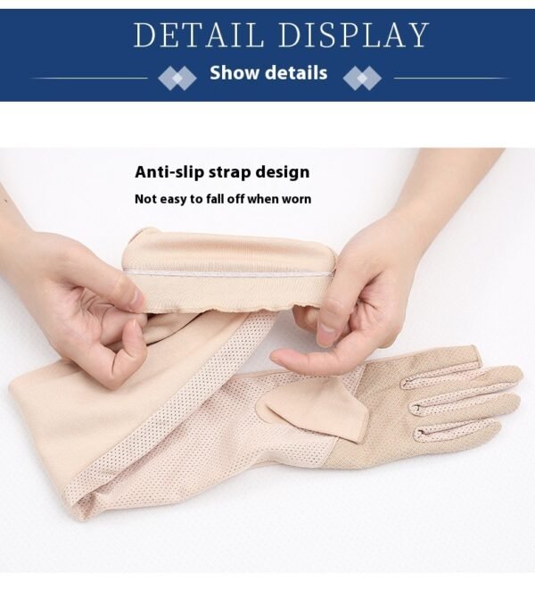 Driving Sun Protection Gloves Women's Thin Cotton Oversleeves - Image 7