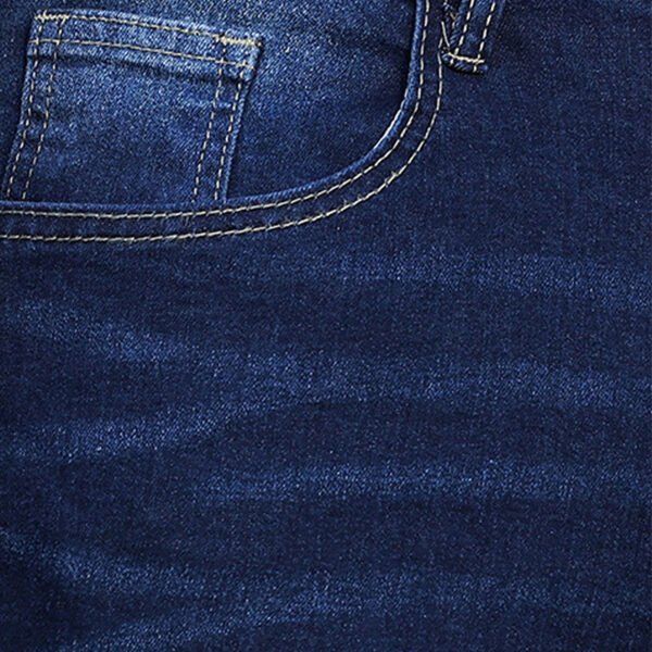 Men's Blue Stretch Skinny Denim Pants - Image 5
