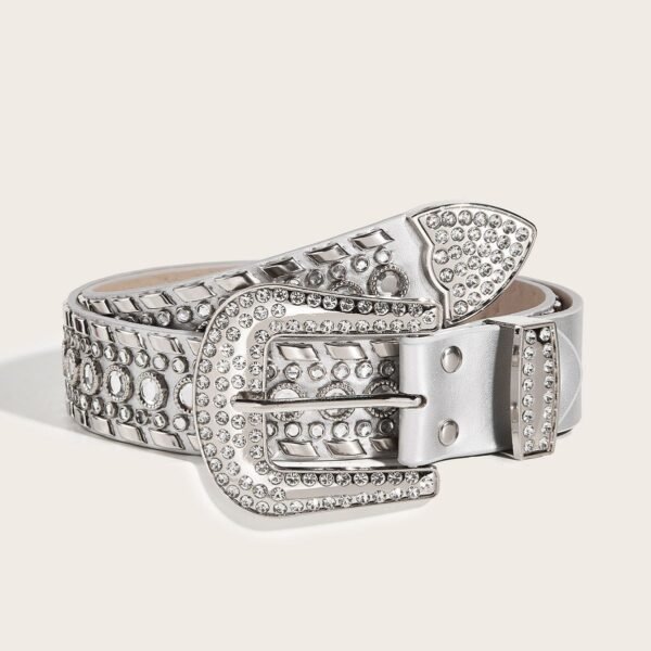 Punk Rhinestone Rivet Y2g Fashion Belt - Image 3