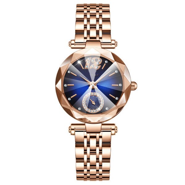 Women's Fashionable Multi-pronged Gradient Glass With Diamond Face Watch - Image 7