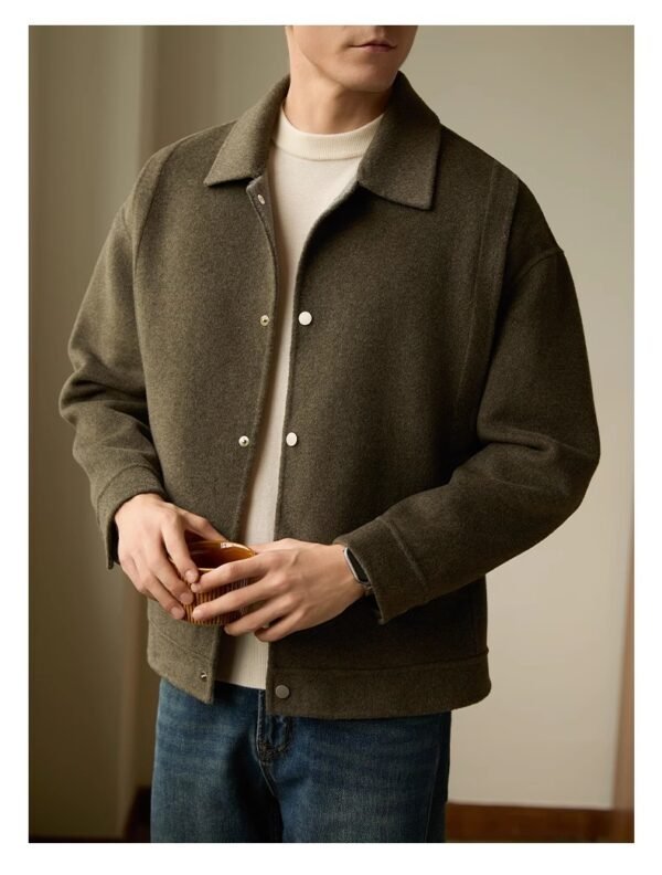Lapel High Sense Double-sided Woolen Coat - Image 2
