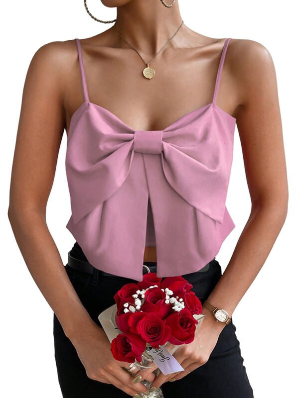 Camisole Belly-covering Bow Women's Top - Image 8