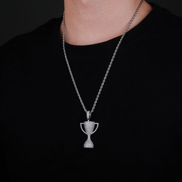 Jinao Jewelry European And American Personality Hip-hop Trophy Pendant Full Of Zircon Solid Models - Image 5