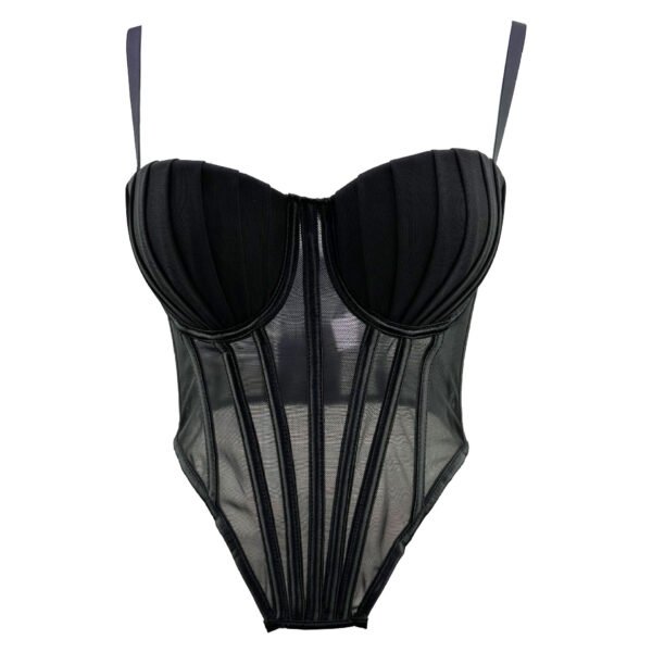 French Style Design Mesh Lace Plastic Beauty Back Underwear Outer Wear - Image 5