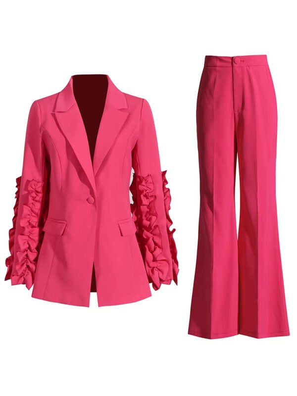 Stitching Wooden Ear Design Suit New Suit - Image 8