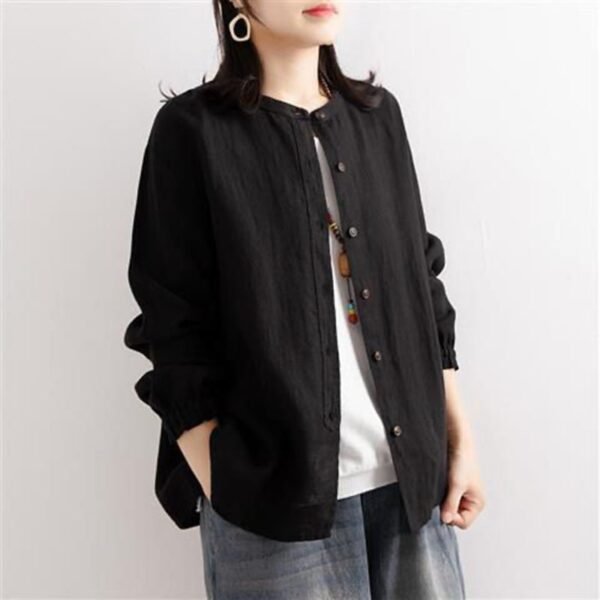 Renaissance Spring And Autumn Cotton And Hemp Shirts - Image 5