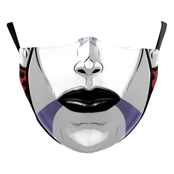 Halloween Digital Printing Funny Horror Face Double Layer Dust Mask - Image 9