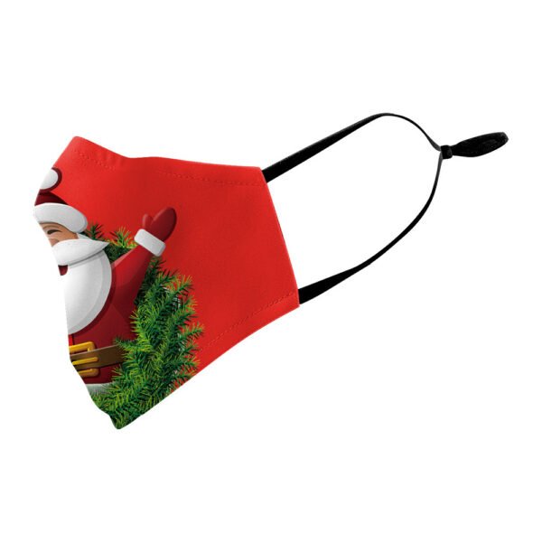 Christmas Single Corner Print Double Layer Dust Mask - Image 2