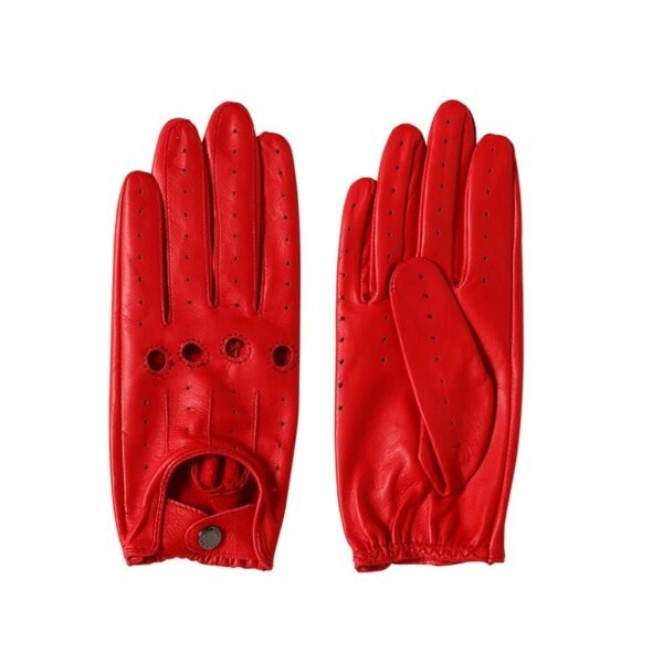 Breathable Single Layer Authentic Leather Sheepskin Fitness Gloves - Image 6