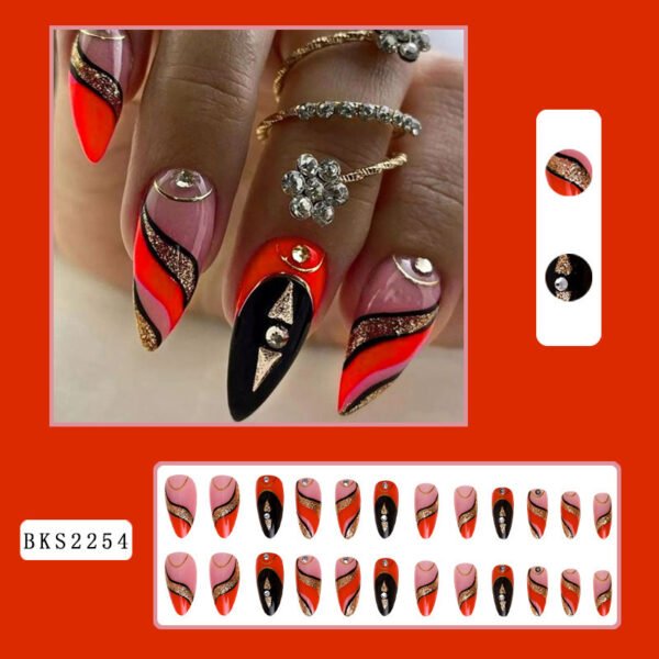 Wear Armor Medium Rhinestone Fake Nail Patch - Image 5