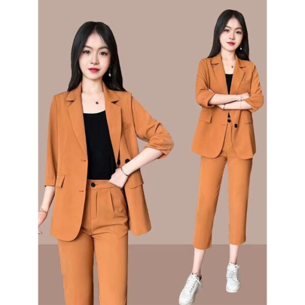 Plus Size Suit Coat Harem Pants Two-piece Set - Image 9