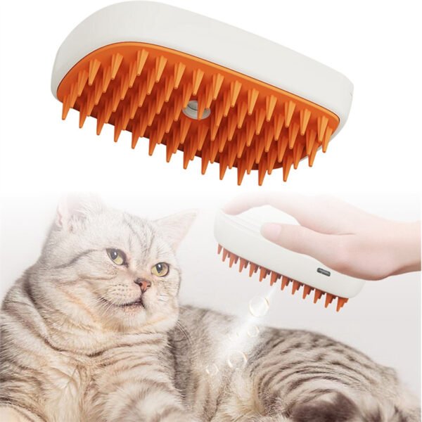 USB Rechargeable Pet Steam Brush & Massage Comb - Image 3