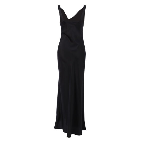 Elegant Satin High Waist Sling Dress Women's Clothing - Image 5