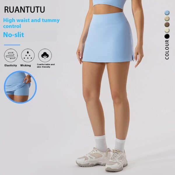 Slim Fit Yoga Skirts Breathable Mini Skirt Fitness Tennis Exercise Skirt - Image 3