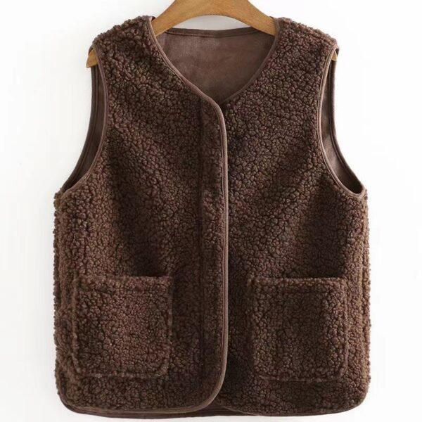 Plus-sized Plus Size Fleece Vest Plump Girls - Image 3
