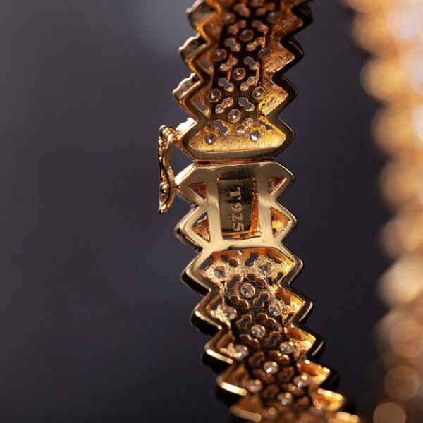 Gold Plated S925 Silver Fine Version Of The Lace Bracelet For Women - Image 2