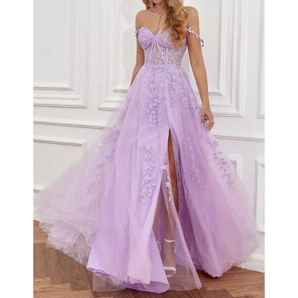 Temperament Red Carpet Catwalk Show Banquet Annual Meeting Performance Host Evening Dress - Image 5