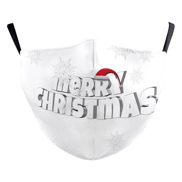 Christmas Tree Digital Printing Double Layer Dustproof Mask - Image 6