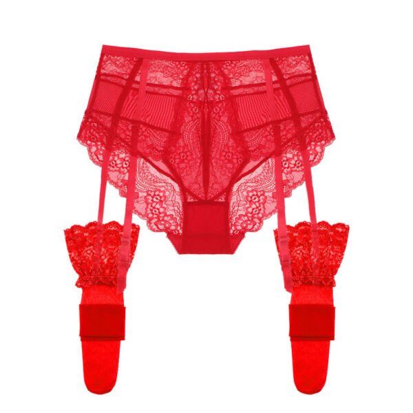 High Waist Underwear Women's Lace Crotch Hip Plus Size - Image 6