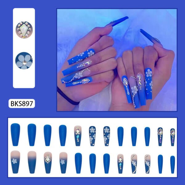 Manicure Blue Diamond Nail Patch - Image 5