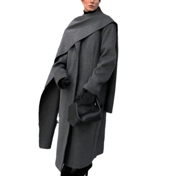 Cloak Long Retro Overcoat Coat - Image 5