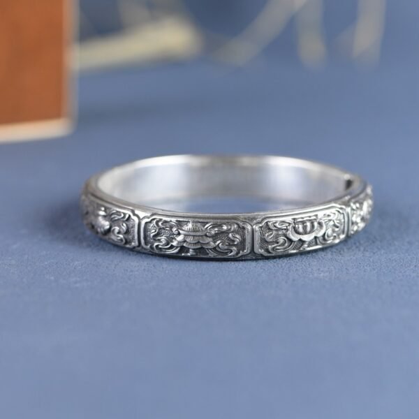 Siam Antique 999 Silver Bracelet Retro Female - Image 2