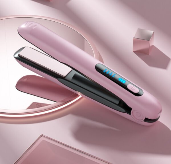 Wireless Hair Straightener Flat Iron Mini 2 IN 1 Roller USB 5000mAh Max 200 Degree Portable Cordless Curler 4 Levels Dry And Wet Uses - Image 4