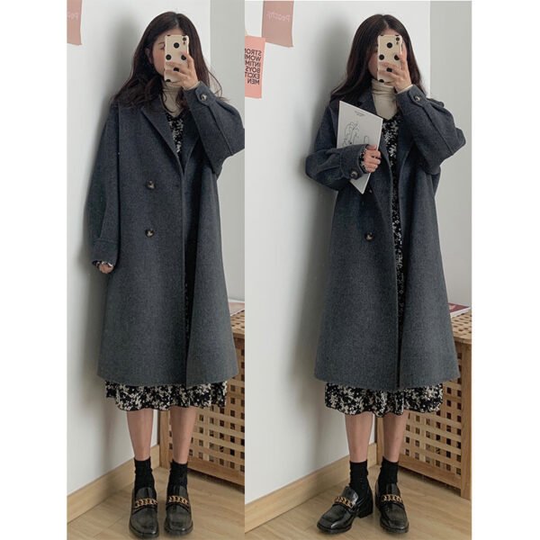 Mid-length Woolen Trench - Image 5