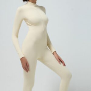 Long Sleeved Pants With Zipper Jumpsuit