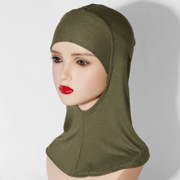 Multi-Color Breathable Neck High Elastic Base Cap Cover Turban - Image 7