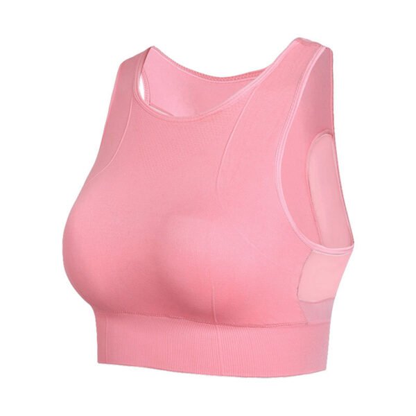 No Underwire Mesh Beauty Back Double-decker Sports Bra - Image 8