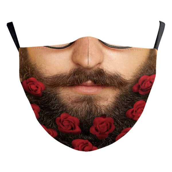 Santa Claus Digital Printing Double Layer Dustproof Mask - Image 10