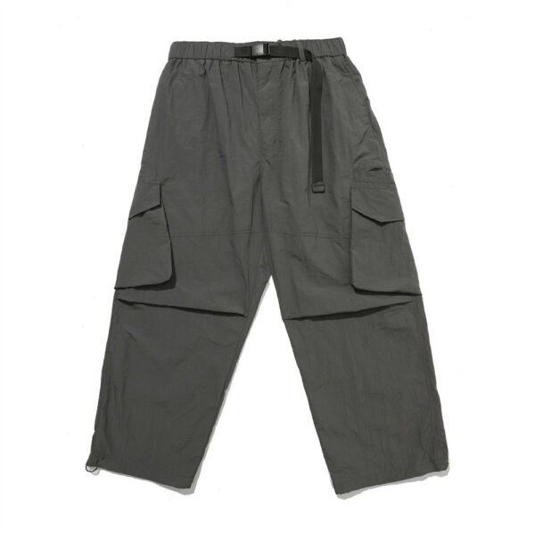 Men's Loose And Thin Pure Waistband Pocket Overalls - Image 4