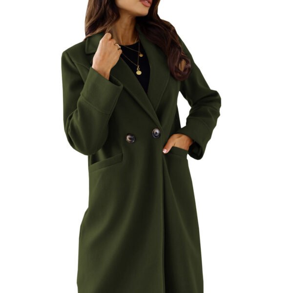 Classic Double-Breasted Coat - Image 3