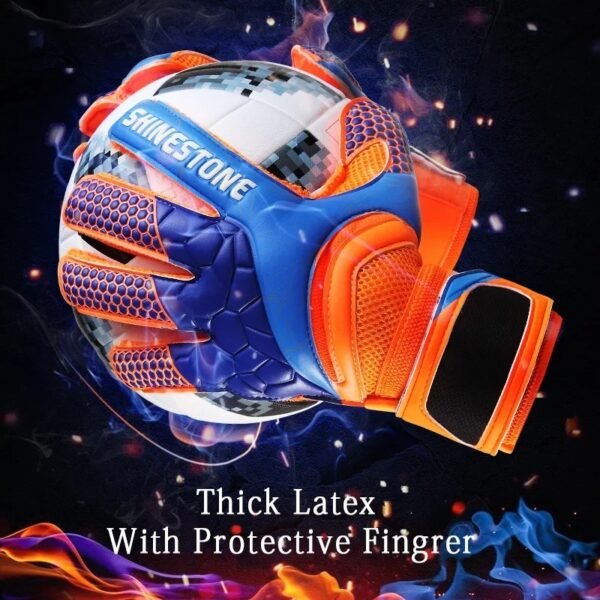 Children Harness Finger Guard Thickened Latex Goalkeeper Gloves