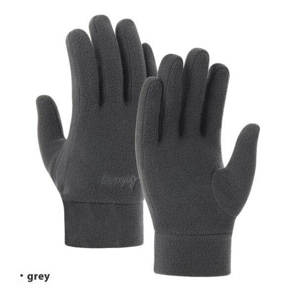 Autumn And Winter Warm Polar Fleece Gloves Riding Thick Fashion - Image 5