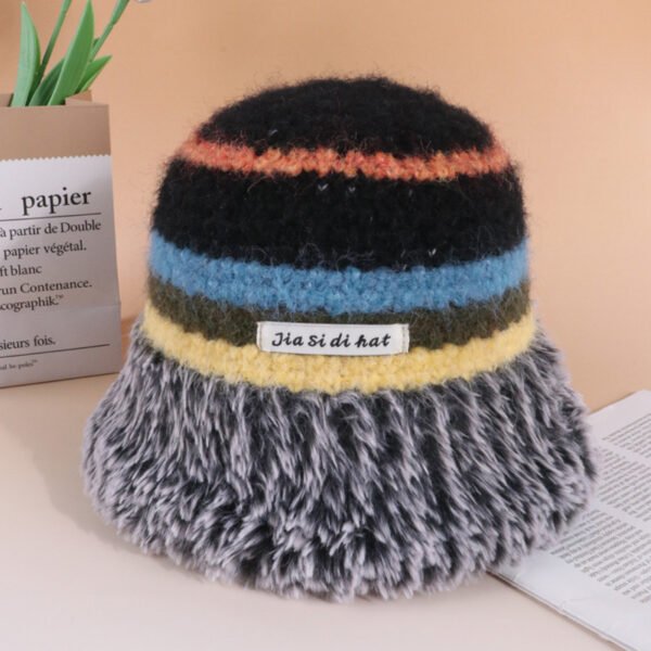 Autumn And Winter Dopamine Knitted Wool Cap Women's Warm Korean Style - Image 7