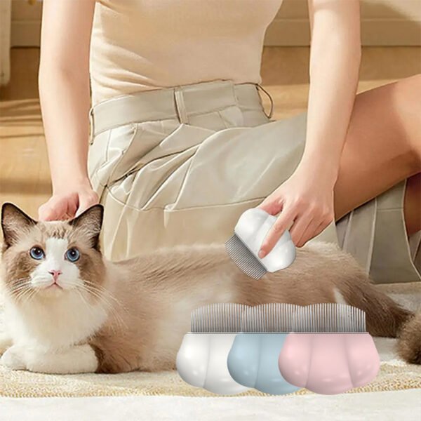 Comfortable Dog & Cat Grooming Comb for Fleas & Tangles - Image 3