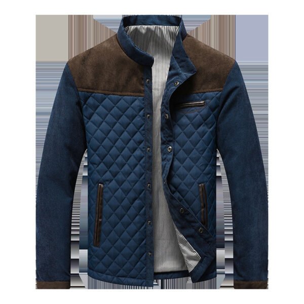 Casual Men's Jacket Non-ironing Treatment Outer Wear Cotton Long Sleeve - Image 2