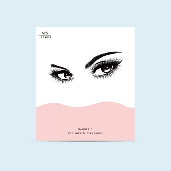 Natural Long Lasting Magnetic Liquid Eyeliner & Magnetic False Eyelashes & Tweezer Set Make up Set - Image 3