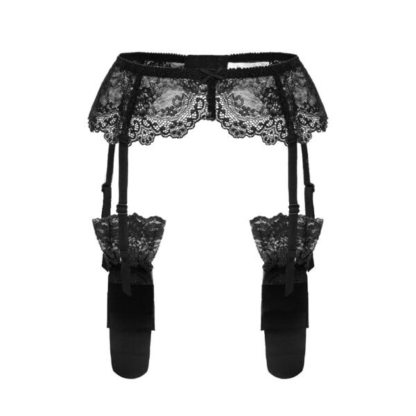 Lace Garter Vintage With Leg Ring Clipped Button Stockings One Non-slip - Image 7