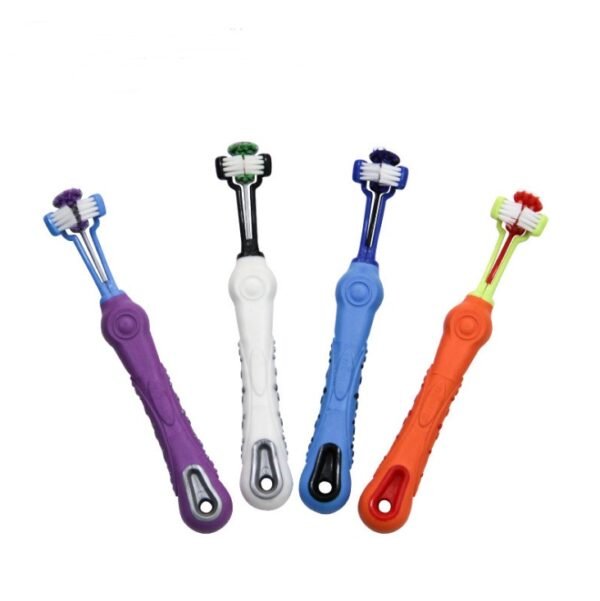 Three-Sided Pet Toothbrush for Dogs & Teeth Care - Image 2