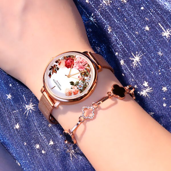 All-match creative big dial flower ladies watch - Image 3
