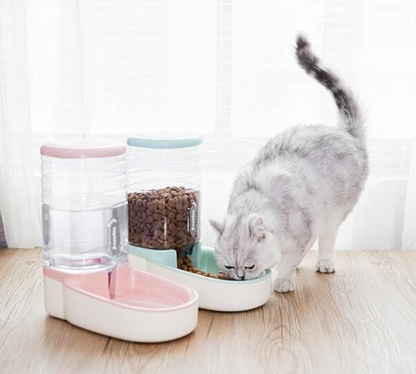 Pet dog automatic feeder microphone dog automatic drinking fountain - Image 4