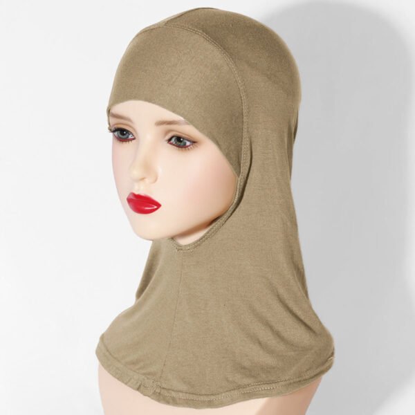 Multi-Color Breathable Neck High Elastic Base Cap Cover Turban - Image 6