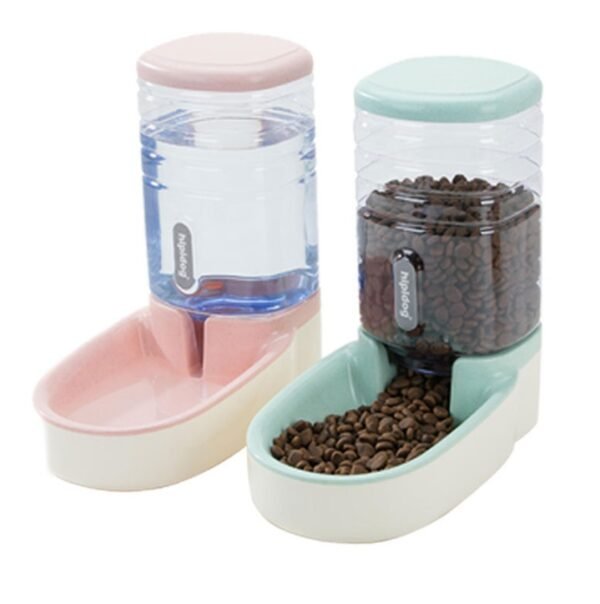 Pet dog automatic feeder microphone dog automatic drinking fountain - Image 2