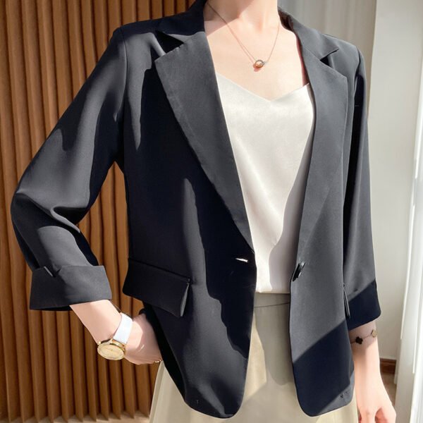 Leisure Thin Suit Cropped Coat Top - Image 2