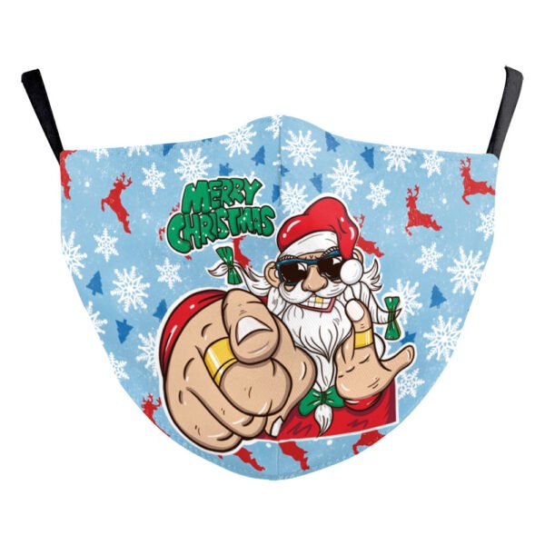 Christmas Digital Printing Double-layer Dust Mask - Image 6